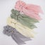 Elegant Scarf Hair Ties For Women Girls Cute Bunny Ear Bow Scrunchies Carousel 3