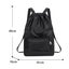Drawstring Backpack Sports Gym Sackpack With Shoes Compartment Resistant Strin Carousel 2