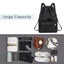 Drawstring Backpack Sports Gym Sackpack With Shoes Compartment Resistant Strin Carousel 4