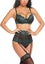 Women Lingerie Set With Garter Belts Sexy Bra And Panty Underwire Lingerie Set Carousel 1