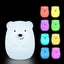 Silicone Night Light With Remote Sleep Timer - Rechargeable Bear Night Light Carousel 4