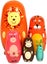 Handmade Wooden Different Pattern Small Items Matryoshka Doll Handmade Wooden Carousel 2