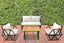 Compton Indoor- Covered Outdoor Sofa Set with Coffee Table, Cream Carousel 1