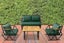 Compton Indoor- Covered Outdoor Sofa Set with Coffee Table, Green Carousel 1