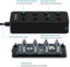 Usb Hub 0 With Independent Switch 4-port Usb Hub With Led-black Carousel 3