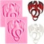 2 Pieces Flying Dragon Silicone Mold Cute Dragon Fondant Mold Animal Dragon Ch Carousel 1