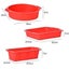 3 Pack Silicone Baking Pans Set Non-stick Cake Pan Bread/toast Pan Oil Brush S Carousel 4