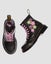 Dr. Martens Junior 1460 - Black Coated Glitter Pu & Mauve Athena & Fondant Pi... Carousel 4