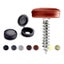 100Pcs Nails Screw Caps Nylon Protective Covers 7 Colors Optional Carousel 4