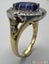 18ct Yellow Gold 2.48ct Sapphire and Diamond Cluster ~ $14,200! Carousel 7