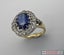 18ct Yellow Gold 2.48ct Sapphire and Diamond Cluster ~ $14,200! Carousel 4