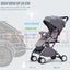 Light Blue Compact Baby Stroller Pram Easy Fold Travel Carry on Plane New Carousel 9