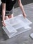 2x 37 Litre Modular Clear Foldable Storage Box with Lid Plastic Tub Collapsible Carousel 2