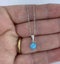 Silver Opal Necklace "Evara" (Blue) Carousel 5