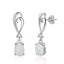 925 Sterling Silver Koru White Opal Earrings "Anneri" Carousel 6