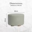 NZ LOCAL STOCK-Grey Fabric Ottoman Round Wooden Leg Foot Stool Carousel 12