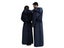 Winter Warm Flannel Hooded Fleece Long Bathrobe Lovers Sleepwear Dark Blue Carousel 5