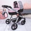 Bayer KD PRAM WITH HANDBAG - Pink & Grey Carousel 6