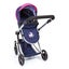 Bayer Neo Vario Combi Dolls Pram - Navy & Pink Carousel 4