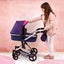 Bayer Neo Vario Combi Dolls Pram - Navy & Pink Carousel 8