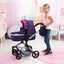 Bayer Neo Vario Combi Dolls Pram - Navy & Pink Carousel 10