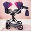 Bayer TWIN DOLLS PRAM Navy Carousel 10