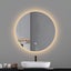 LED mirror round 600MM Backlit with Demister Touch Switch 3 Colours Lighting Carousel 4