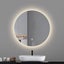 LED mirror round 600MM Backlit with Demister Touch Switch 3 Colours Lighting Carousel 5