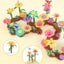 Vibe Geeks Flower Garden Building Toy Educational Activity Toy for Girls Carousel 11