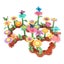 Vibe Geeks Flower Garden Building Toy Educational Activity Toy for Girls Carousel 12