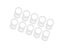 10 Pcs Button Silicone Ring Mam Pacifier Holder Mannequin Clip Adapter Carousel 3