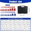Thread Checker 44PCS Nut and Bolt Inch and Metric Screw Thread Identifier Gauge Carousel 4
