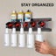 Wall Mount Spray Bottle Rack Hanging Aerosol Can Holder Workshop Garage Storage Carousel 6