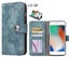 LG Q6 case retro leather wallet case Carousel 1
