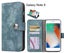 Galaxy Note 9 case retro leather wallet case Carousel 1