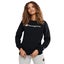 Champion Women's Script Crew Sweatshirt - Black Carousel 1