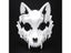Halloween Half-face Mask Cos Dragon God Tiger Night Fork Tengu Man Wolf Carousel 4