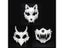 Halloween Half-face Mask Cos Dragon God Tiger Night Fork Tengu Man Wolf Carousel 8