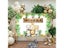 Jungle Animals Backdrop For Birthday Decorations Boy/Girl 1st Carousel 6