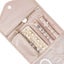 Foldable Jewelry Case Jewellery Pouch For Journey Organiser Travel -Pink Carousel 6
