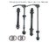 25mm Hub Quick Release Skewers For Bike Front Rear Wheels Carousel 1