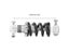 150/125/100mm 500/600/750/1200lb Bike Spring Shocks Absorber Suspension Damper Carousel 6