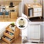 7pcs Ceramic Drawer Knob with Bronze Lined Pumpkin Shape, White Carousel 7