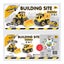 40pc Construct IT Buildables 2-in-1 Site Vehicle Truck Set w Case Kids 3+ YLW Carousel 4