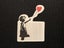 ** BANKSY ART ** 1 x Sticker - ‘Girl with Red Heart Balloon’ (5cm) Carousel 1