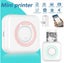 Portable Pocket mini Label Wireless Bluetooth inkless Sticker Printer +13 rolls Carousel 3