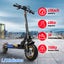 Promo! 750W 45km/h Seated Tubeless Tire Turning Indicator Electric scooter Carousel 3