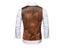 Vintage Imitation Leather Single-breasted Men Casual Vests Jacket Autumn New Carousel 4