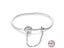 925 Sterling Silver Moments Snake Chain Leather Charm Bracelet Fit Original Carousel 6