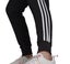 Womens Adidas Essentials French Terry Logo 3-Stripes Pants Black/ White Carousel 7